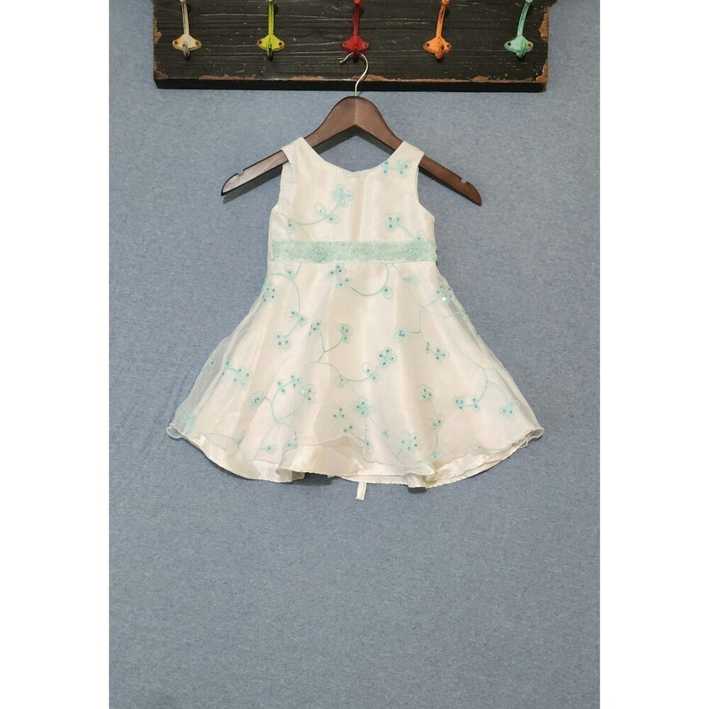 Youngland Toddlers Sleeveless Layered Floral Dress.  (RK-5636)